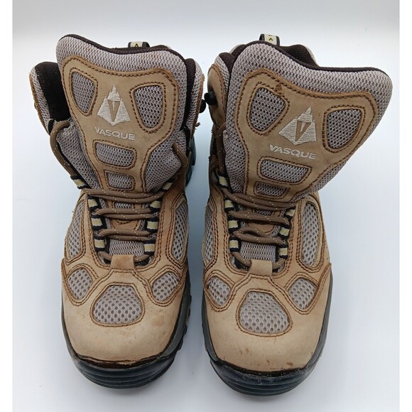 Vasque Boots Breeze Wn 8 Tan Leather Vibram Waterproof Gore-Tex Hiking Outdoor - Picture 3 of 12